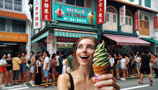 Singapore's Matcha Ice Cream Craze: Mixue's S$1 Cones Offer
