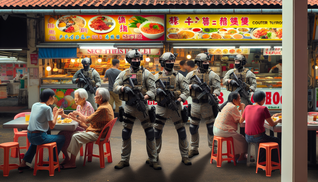 Singapore's Tiong Bahru Market Hosts Comprehensive Counterterrorism Drill