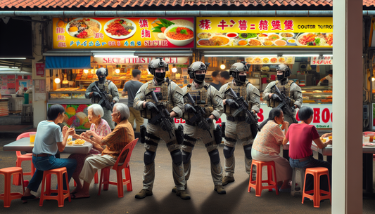 Singapore's Tiong Bahru Market Hosts Comprehensive Counterterrorism Drill