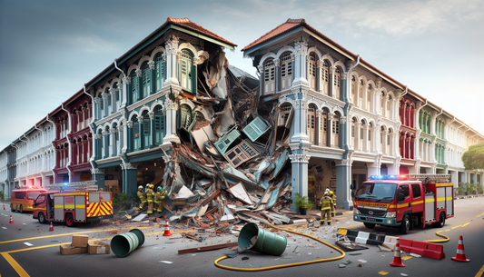 Singapore Gas Explosion Leads to Partial Shophouse Collapse, Injuring Six