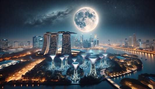 Stunning Flower Moon Illuminates Singaporean Skies with Celestial Charm