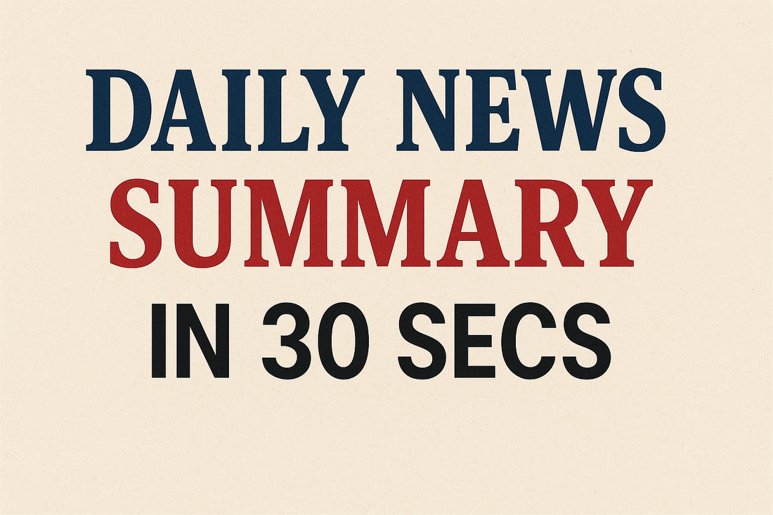 Headline News In 60 Seconds Daily 2025-08-31T08:01:36.261Z