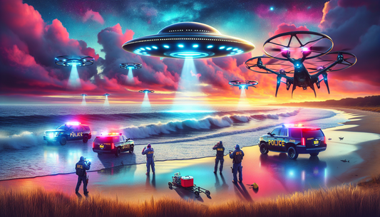 Drones Investigate Mysterious Lights Over Beach Haven, New Jersey
