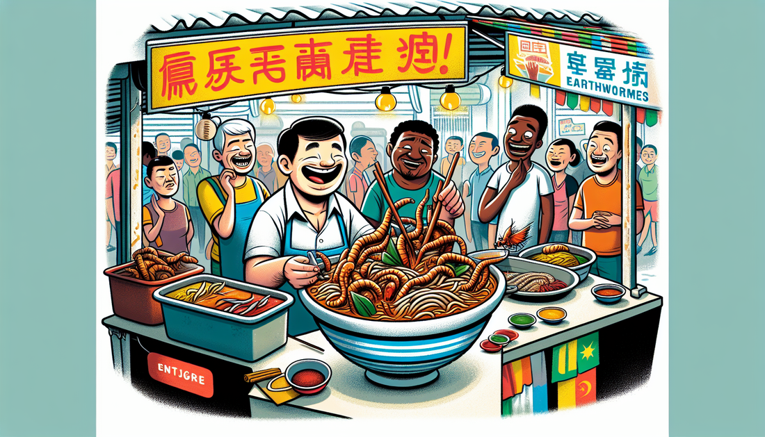 Sim Lim Square Hawker Introduces Earthworm Laksa for Sustainable Eating