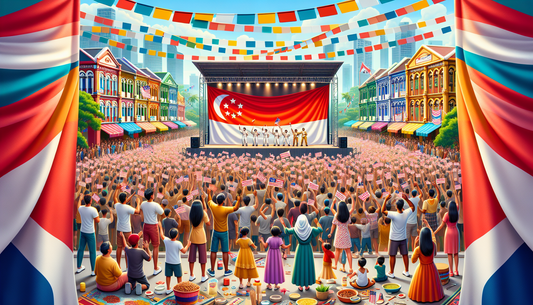 Vibrant National Day Celebrations Unite Singaporeans with Red Lions