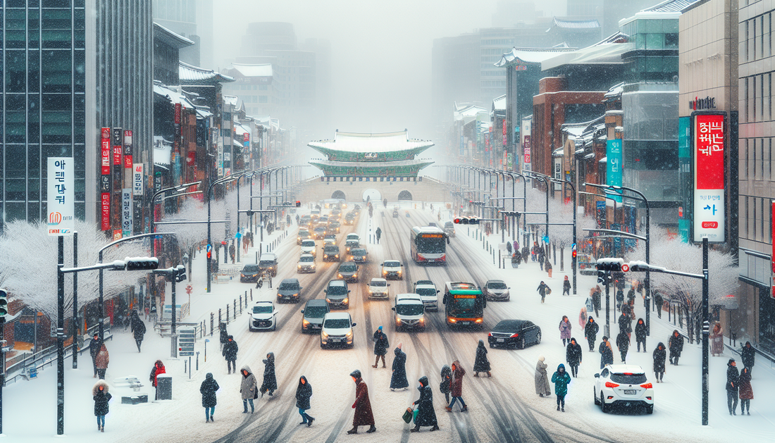 Unseasonal November Snowfall Disrupts Life in South Korea