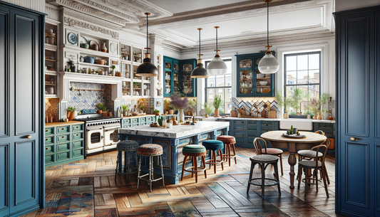 London Kitchen Remodel Embraces Bold Colors and Innovative Design