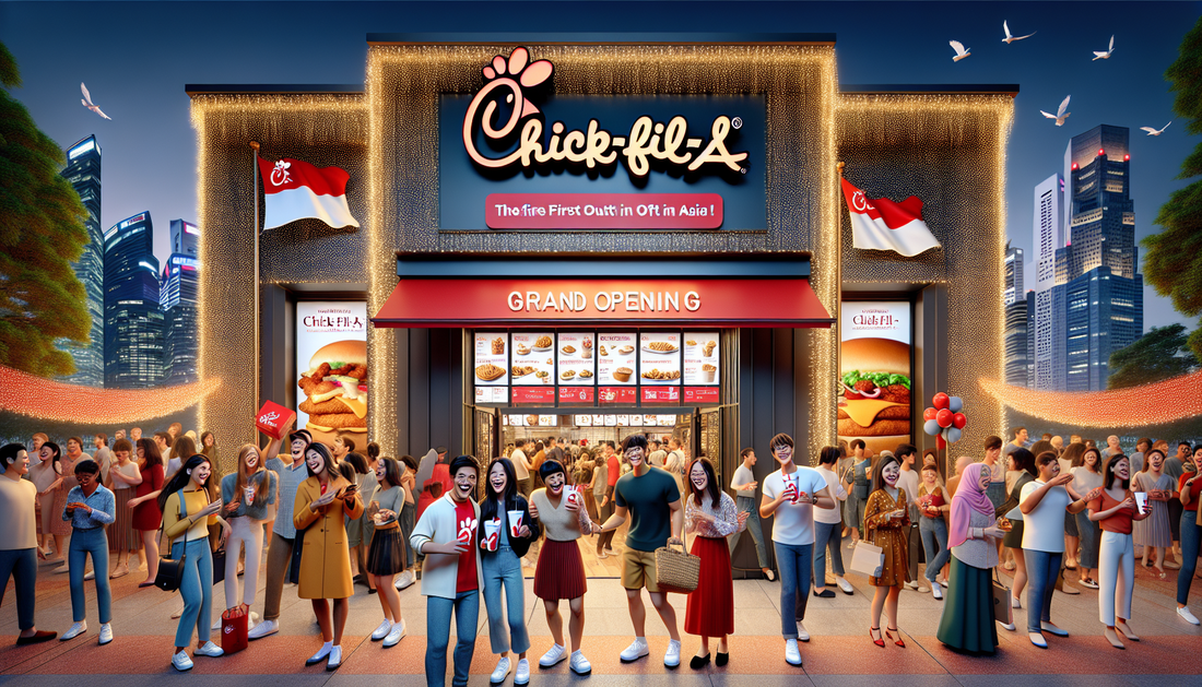 Chick-fil-A Opens First Singapore Outlet at Bugis on December 11