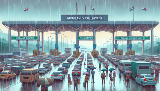 Heavy Rain and Weekend Rush Intensify Johor-Singapore Border Traffic