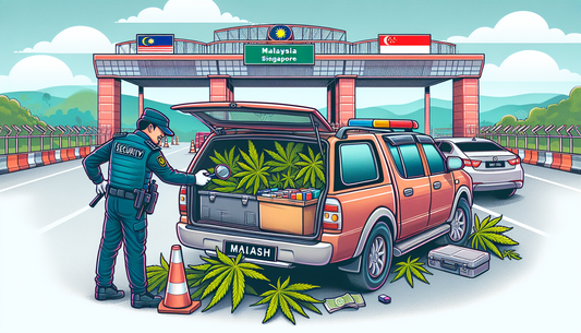 Malaysian Man Arrested for Smuggling Cannabis into Singapore