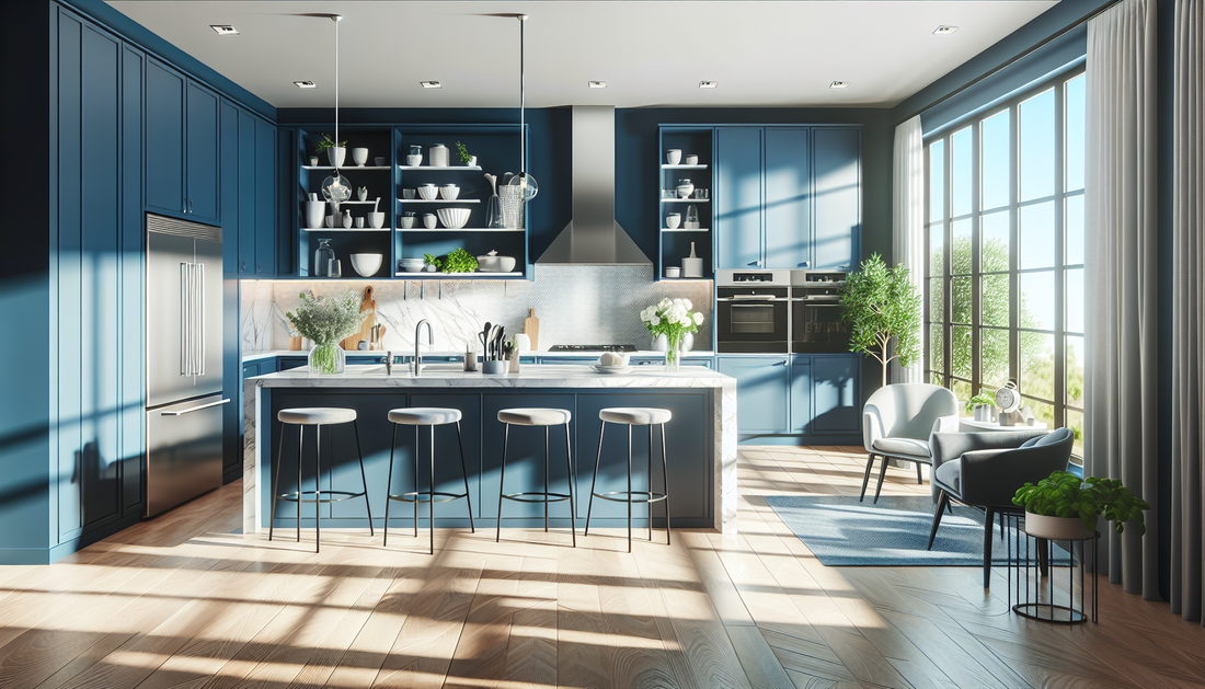 Transform Your Kitchen with Trendy Blue Interior Designs