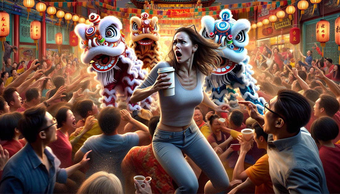 Lion Dance Competition Disrupted by Coffee Incident in Singapore