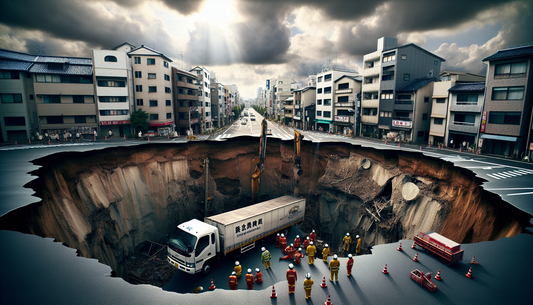 Sinkhole Swallows Truck in Saitama: Urgent Infrastructure Review Needed