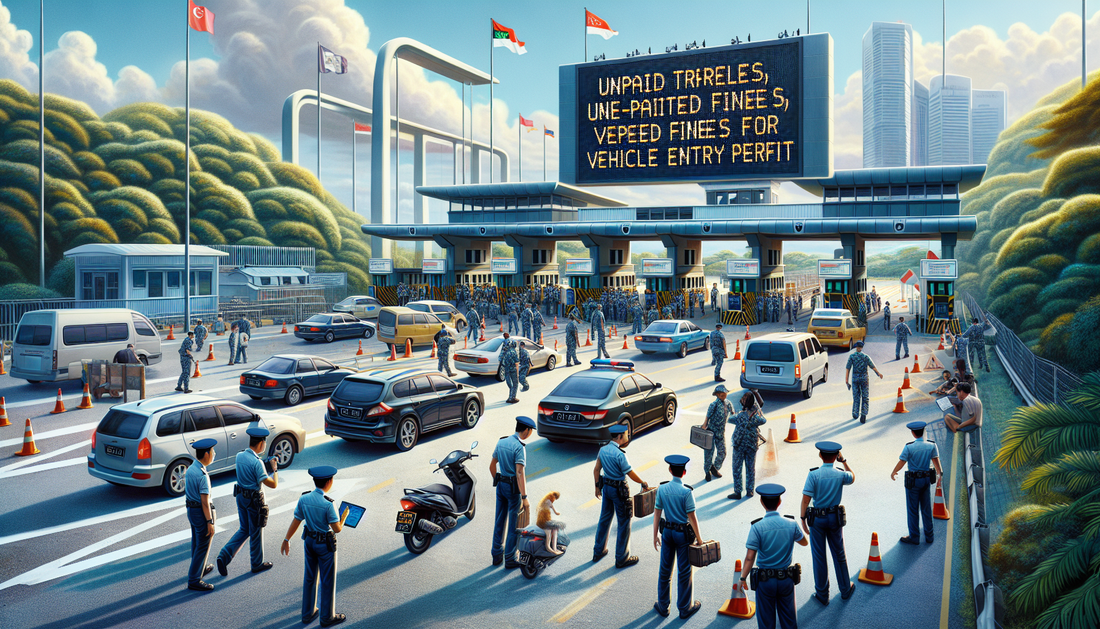 Singapore Enforces VEP Fine Notifications at Land Checkpoints