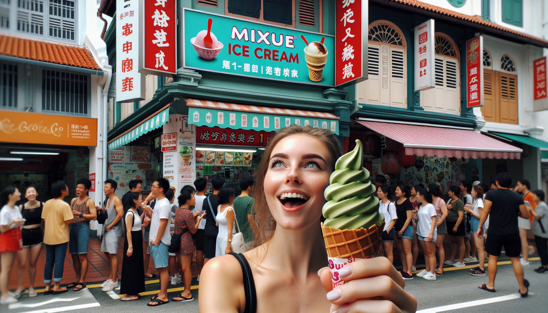 Singapore's Matcha Ice Cream Craze: Mixue's S$1 Cones Offer