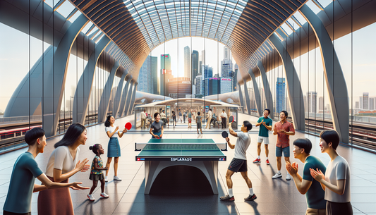 Transforming Public Spaces: Table Tennis Event at Esplanade MRT