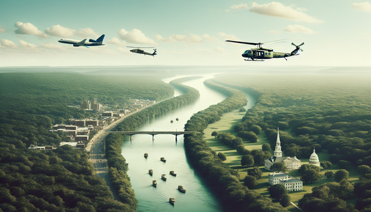 American Airlines Jet and Army Helicopter Collision Over Potomac River