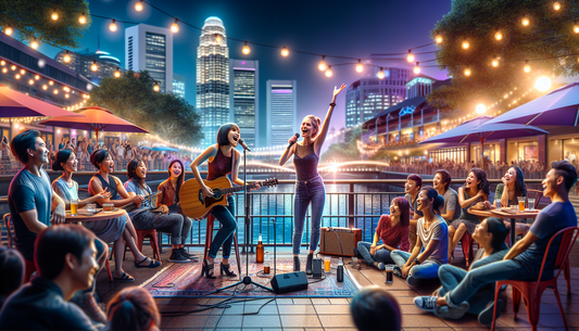 Tanya Chua and Jane Zhang's Surprise Busking at Clarke Quay