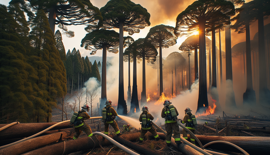 Japan Mobilizes Firefighting Force to Combat Ofunato Forest Blaze