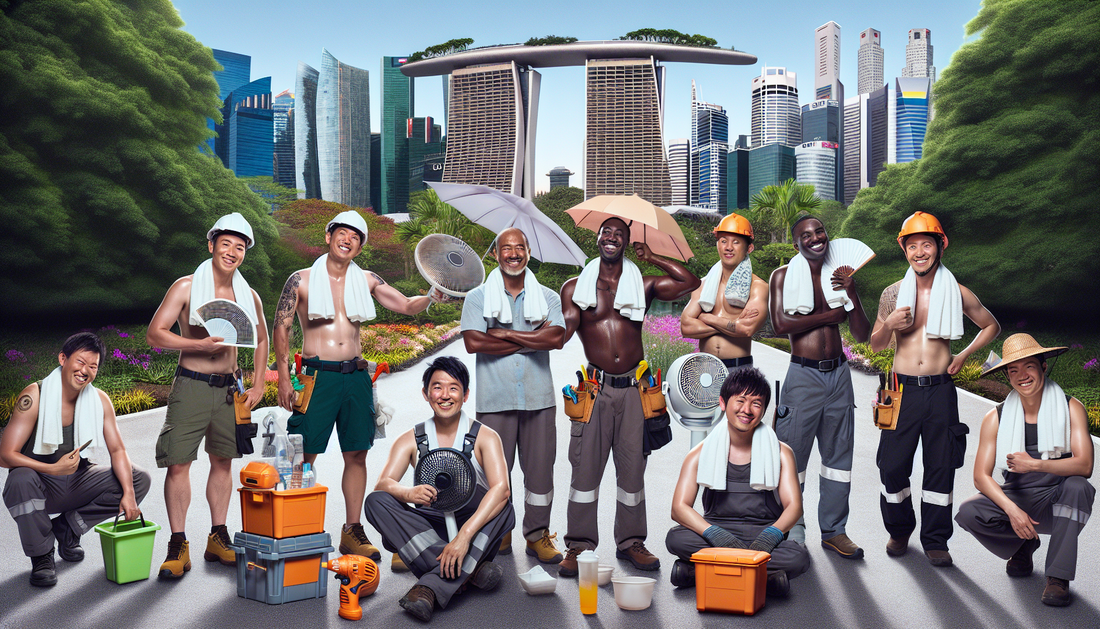 Cooling Solutions for Singapore's Outdoor Workers Battling Heat