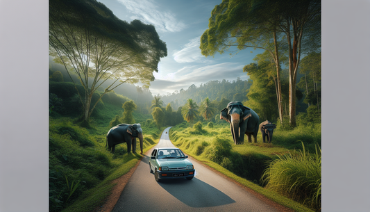 Elephants Create Unforgettable Morning on Johor's Scenic Roads