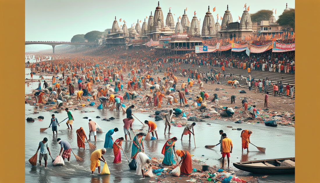 Sustainable Clean-Up Efforts Shine After Massive Kumbh Mela in India