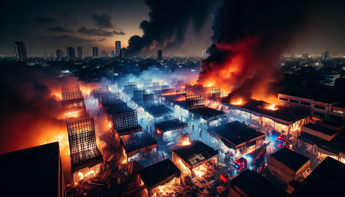 Massive Overnight Fire Devastates Karachi's Iconic Furniture Market