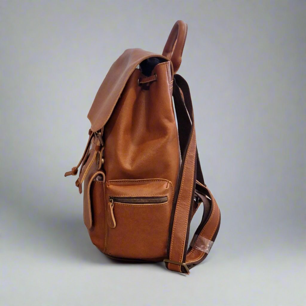 Men's Genuine Vintage Full Calf Leather Backpack PR-008